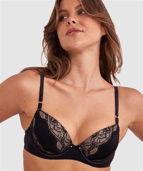 Bras N Things Revolve Removable Wire Contour Plunge Bra - Black | 01441301