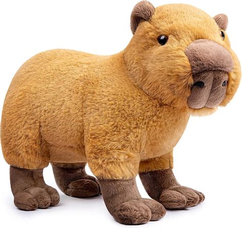 Amazon.com: ZHONGXIN MADE Simulation Capybara Plush Toy - Soft Real ...