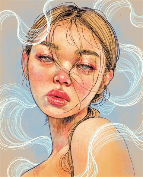 Pin by Suzy Kim on art | Digital portrait art, Portrait art, Art drawings