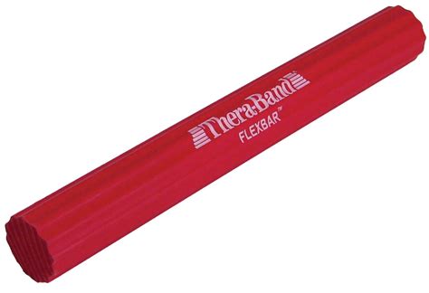 TheraBand FlexBar, Tennis Elbow Therapy Tool, Red, Light Resistance ...