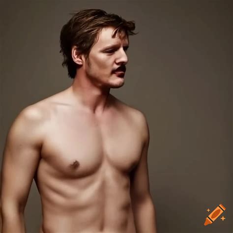 Shirtless photo of Pedro Pascal on Craiyon