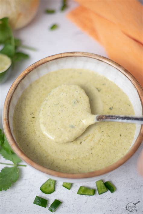 Creamy Poblano Sauce (served hot)