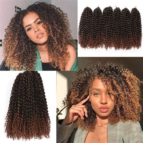 Buy 12 Inch Short Passion Twist Hair Marlybob Crochet Hair 3 Small ...