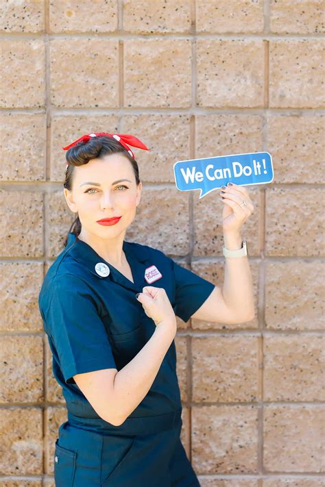 Easy Rosie the Riveter Costume - Friday We're In Love