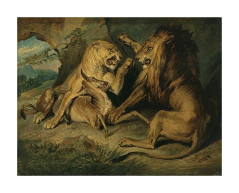 Sir Edwin Henry Landseer, R.A. (London, 1802-1873), Lions at a Kill ...