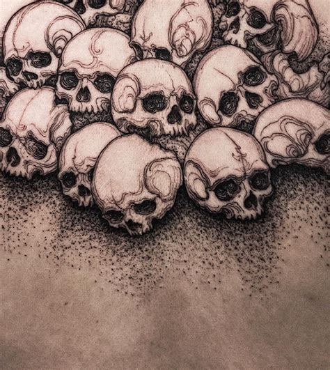 Pile Of Skulls Tattoo - Tattoo Style Trends
