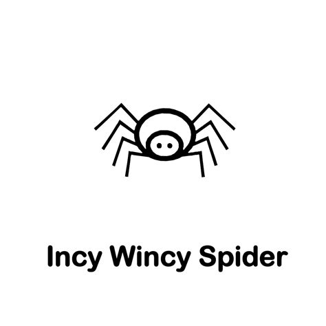 Incy Wincy Spider Songsheet - Singing Hands