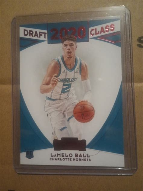 LaMelo Ball ROOKIE CARD "2020 Draft Class" RED 2020-21 Panini ...
