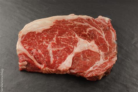 USA Black Angus Ribeye-Steak (Entrecote), Creekstone Farms - Tellermitte