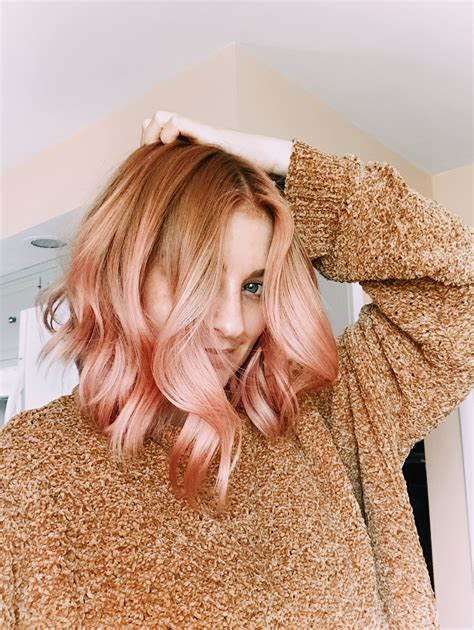 Strawberry blonde // rose gold 🌹 🎀 | Haarfarben, Haarfarben ideen, Frisuren