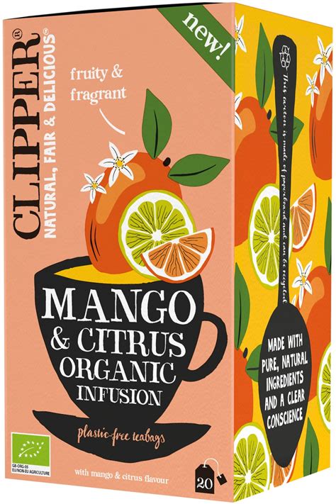 Clipper Mango & Citrus Organic Infusion 20 Tea Bags - Crema