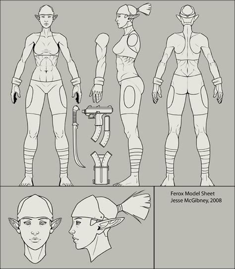 Character model sheet, Character reference sheet, Character turnaround