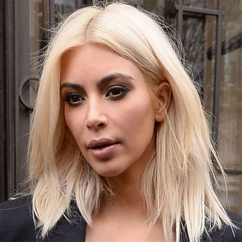 Kim Kardashian Blonde Ombre Hair