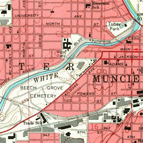 Muncie West, IN (1962, 24000-Scale) Map by United States Geological ...