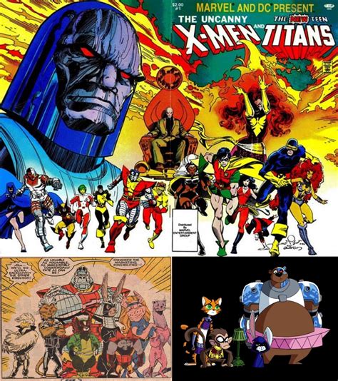 Marvel & DC should do another crossover between the X-Men and Teen ...