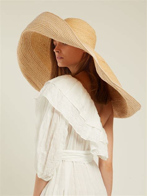 Classic Spinner wide-brimmed straw hat | Lola Hats | MATCHESFASHION.COM ...