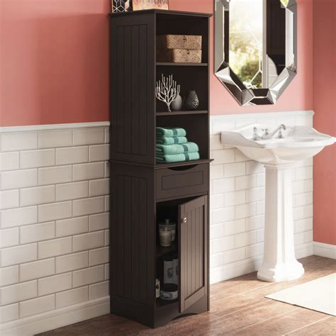 Tall Black Bathroom Storage Cabinet / Pin by Monica on Daily Home ...
