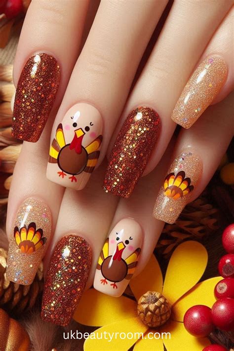 25 Creative Thanksgiving Nail Designs to Try This Holiday Season! in ...