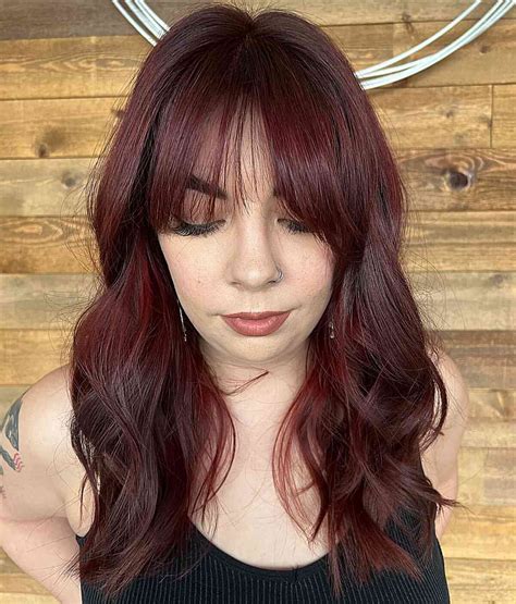Mahogany Red Color Hair