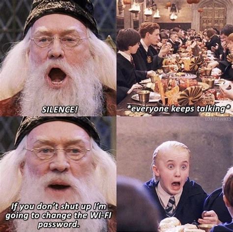 “Dumbledore asked, calmly”. : r/HarryPotterMemes