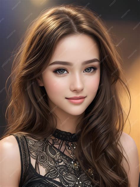 Premium Photo | A modern beautiful photorealistic real face girl ai generated
