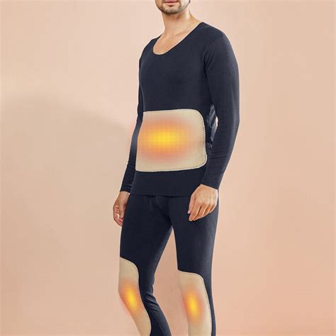JNGSA Warm Lounge Set Long Johns Thermal Underwear for Men Base Layer ...