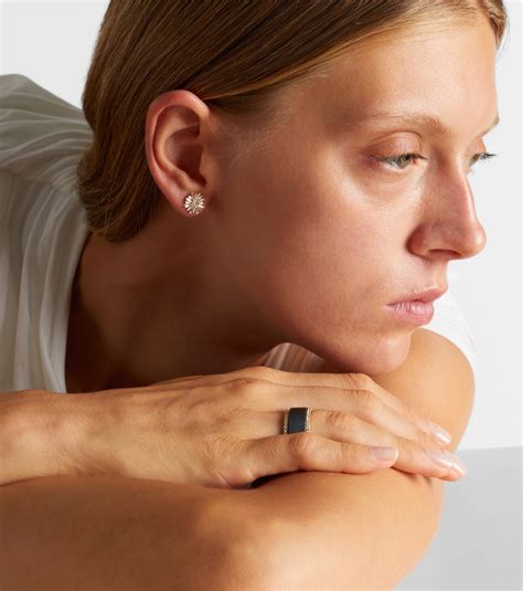 Midi 18kt gold tech ring jackets with diamonds in gold - Suzanne Kalan ...