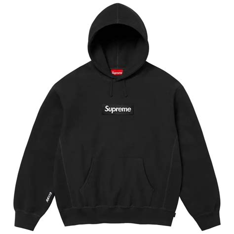 Supreme Box Logo Hooded Sweatshirt Black (FW25) - SHEZAMME
