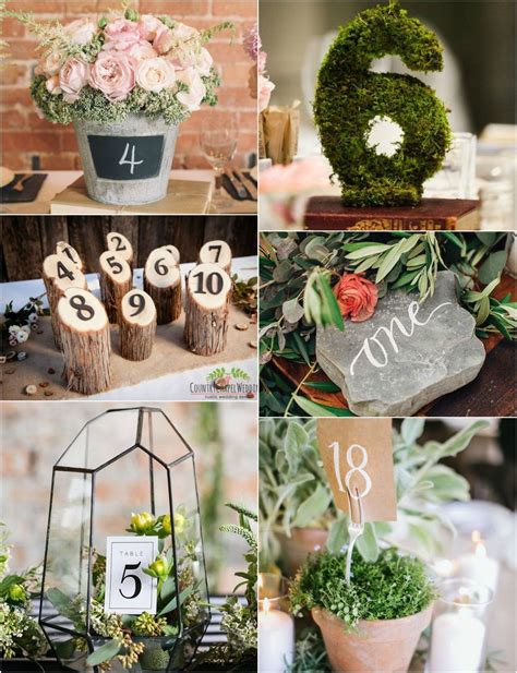 43 Creative Wedding Table Numbers ~ KISS THE BRIDE MAGAZINE