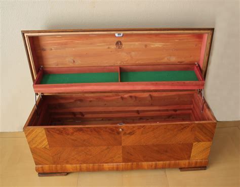 Magnificent! Art Deco 1950 Lane Cedar Hope Waterfall Chest Walnut ...