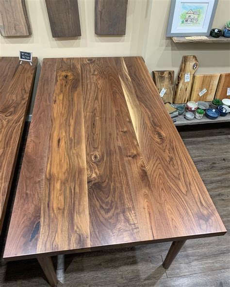 Mid Century Modern Black Walnut Dining Table - S & D Rustic Decor