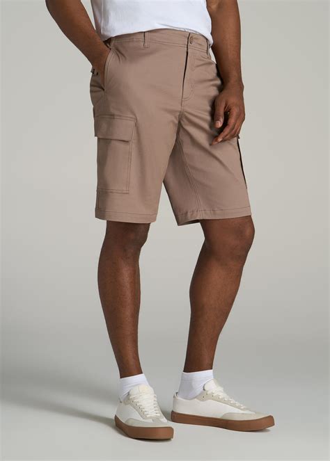 Stretch Twill Cargo Shorts for Tall Men | American Tall