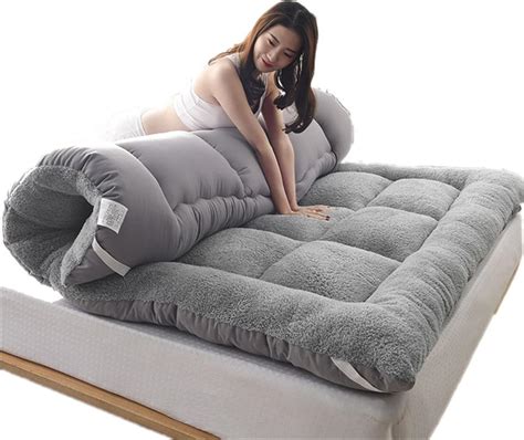 WKAUKGJH Colchão de chão japonês, futon japonês, colchão futon engrossar tatame tapete almofada ...
