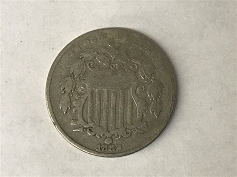 Rare 1883 3 Over 2 Shield Nickel 5 Cent Coin | eBay