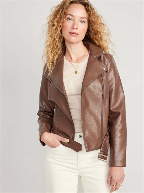 Light Brown Leather Jacket Women