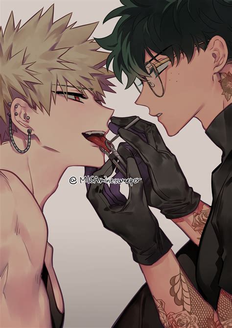 midoriya izuku and bakugou katsuki (boku no hero academia) drawn by ...