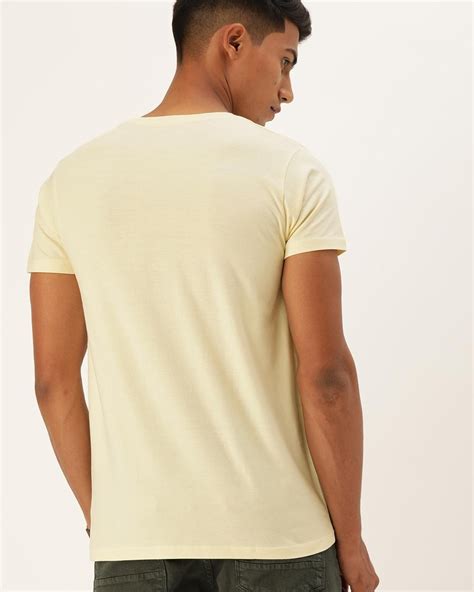 Buy Men's Yellow Typography T-shirt for Men Yellow Online at Bewakoof