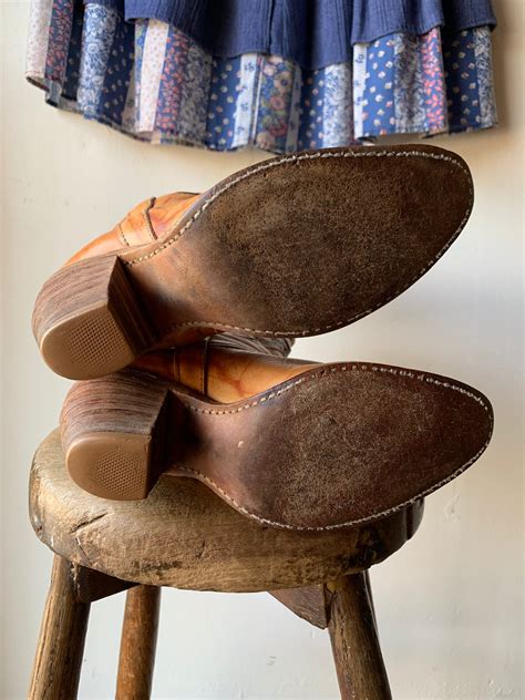 W6.5 Vintage Miss Capezio Marbled Butterfly Cowboy Boots – High Class ...