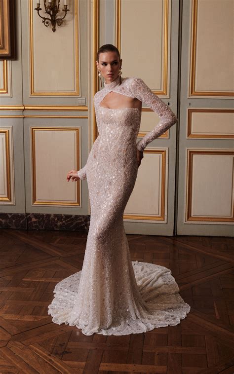 Platine | Sparkly Fitted Mermaid Wedding Dress