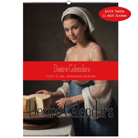 The Creamer 2025 Calendar Naked Women Big Breasts Pin up by Desire Calendars - Etsy