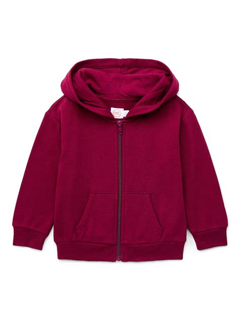 Wonder Nation Toddler Full Zip Hoodie, Sizes 12M-5T - Walmart.com