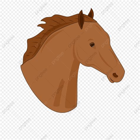 Brown Horses Clipart Vector, Red Brown Side Horse Head Clipart, Horse ...