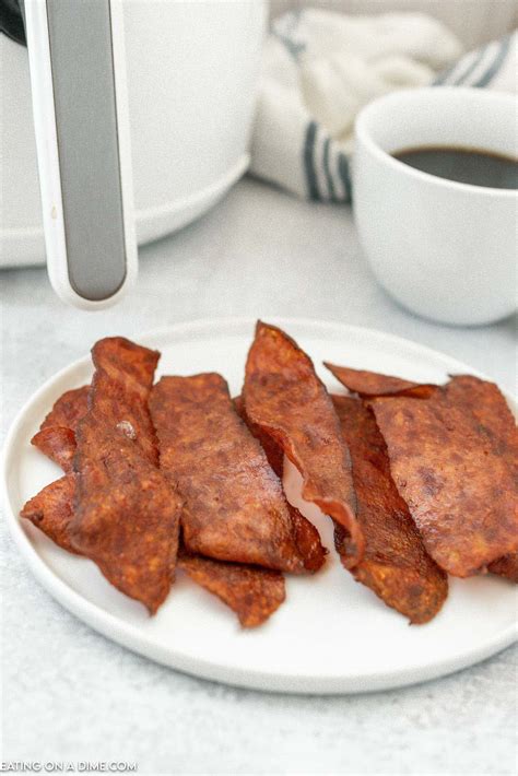 Air Fryer Turkey Bacon - Eating on a Dime