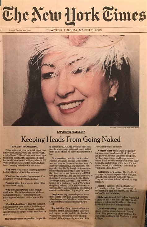 Article in "The New York Times."