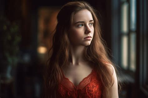 A photograph of a beautiful slender 18 year old girl. 23575982 Stock ...