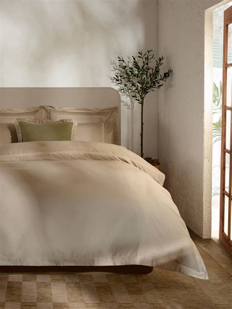 Natural The Edit 500 Thread Count Chain King Duvet Cover Set | Primark