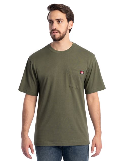 Wrangler Workwear Men's Short Sleeve Pocket T-Shirt, Size S-3XLT (Men's ...