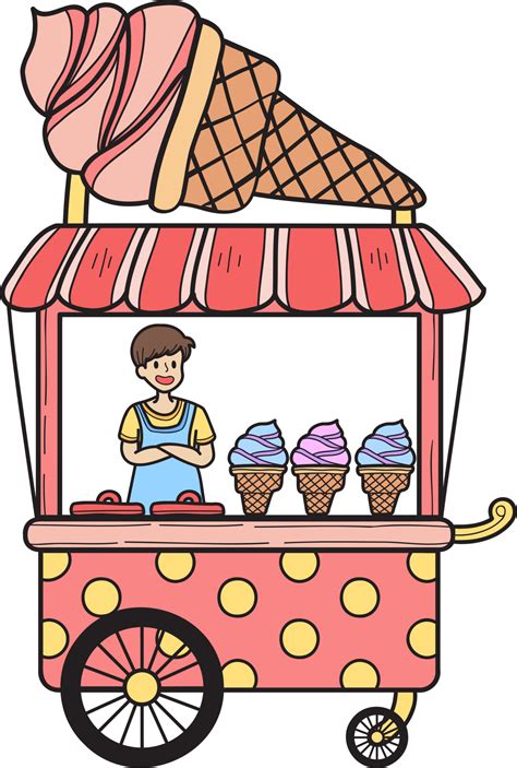 Ice Cream Cart Clip Art