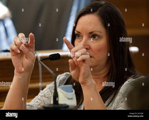 Witness Kerry Roberts testifies during the Karen Read trial in Norfolk ...