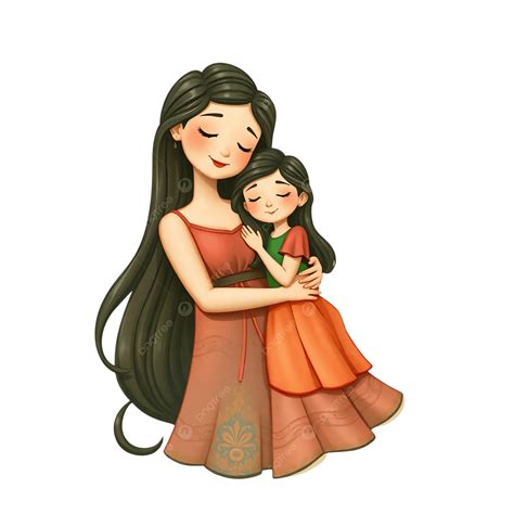 Mother And Daughter Illustration, Mother And Daughter, Mother And Son ...